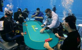 underwater poker